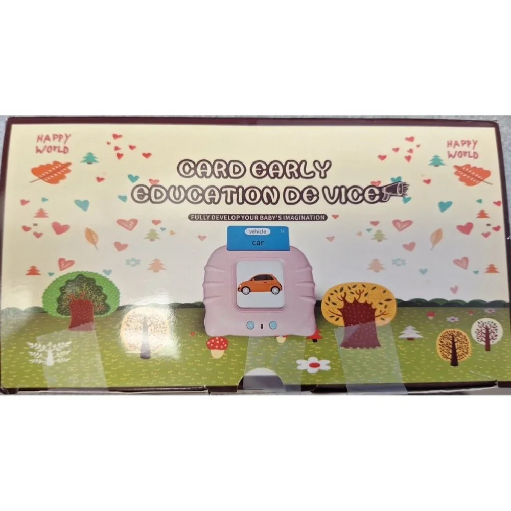 Card Early Education Device New With charger, holder and cards Speaks The Words